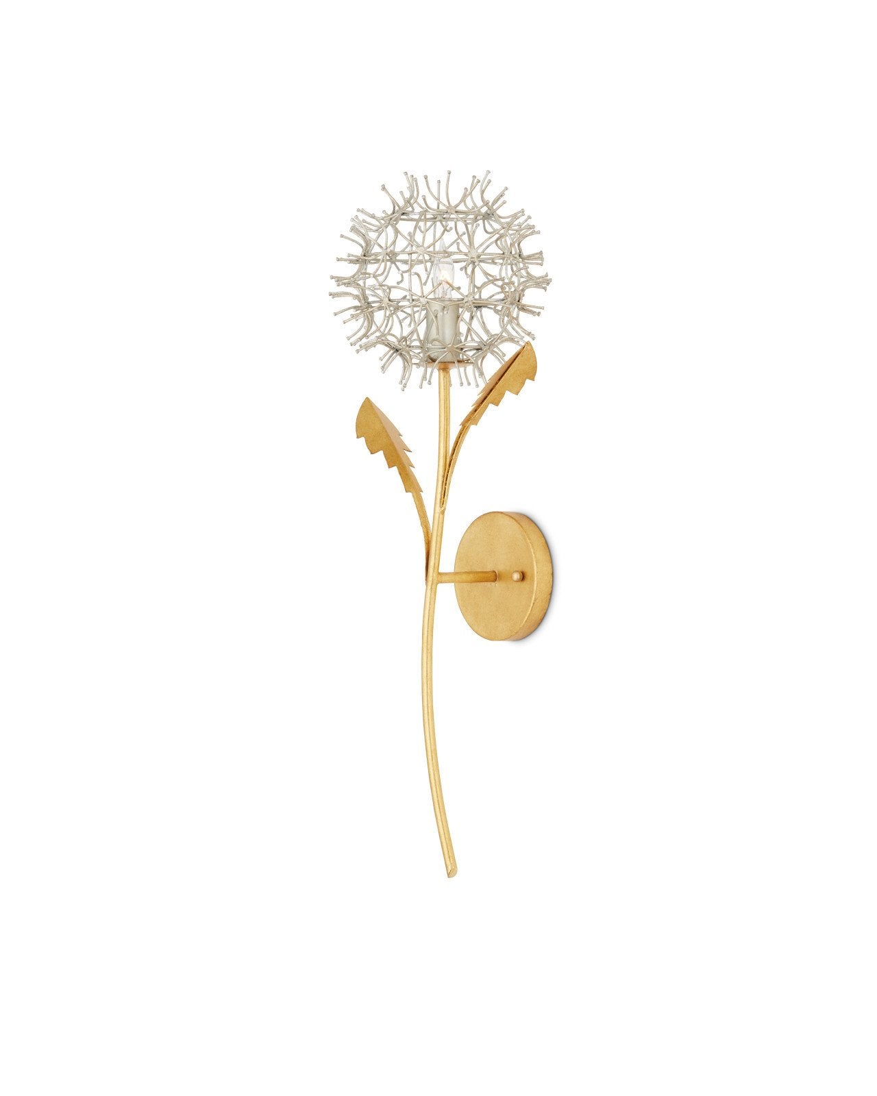 Dandelion Silver & Gold Wall Sconce
